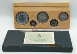 ESPAÑA Estuche 100 200 500 1000 y 2000 pesetas 1989 V Centenario Serie I KM 834-838 SC