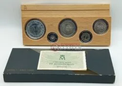 ESPAÑA Estuche 100 200 500 1000 y 2000 pesetas 1989 V Centenario Serie I KM 834-838 SC