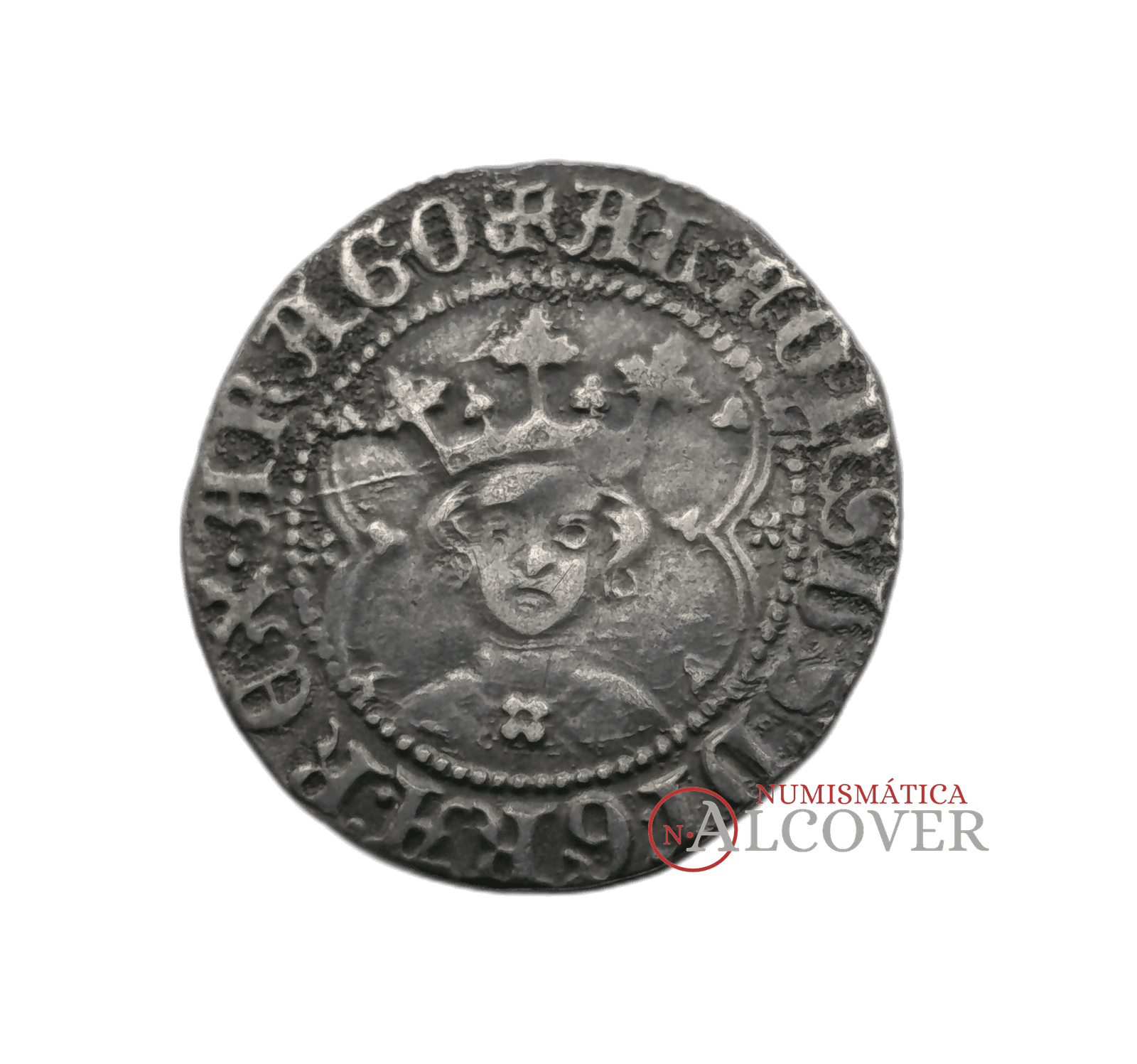 REINO DE VALENCIA 1 real Alfonso IV 1416-1458 Cru.V.S. 864
