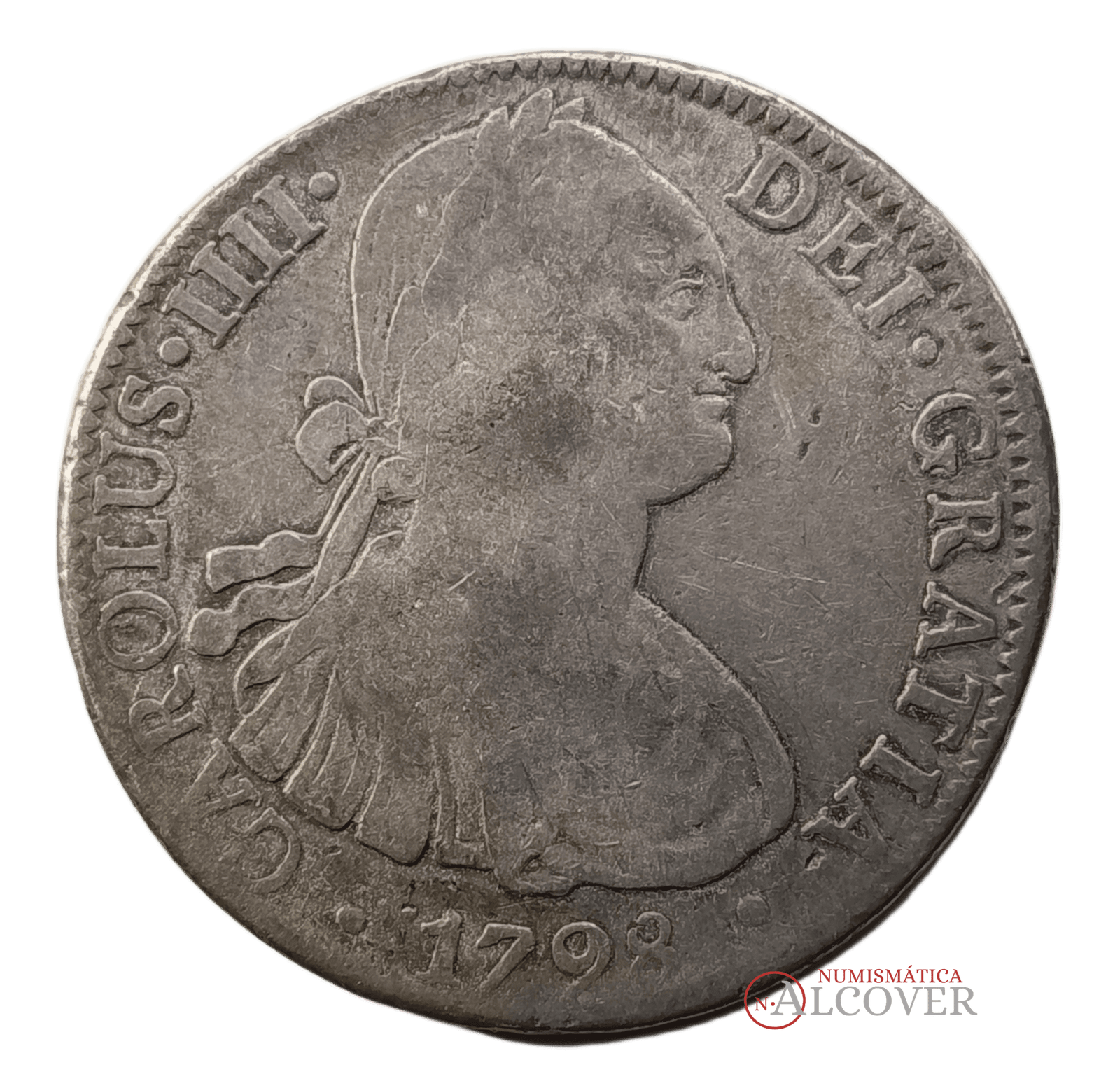 CARLOS IV 8 reales 1798 México F·M BC