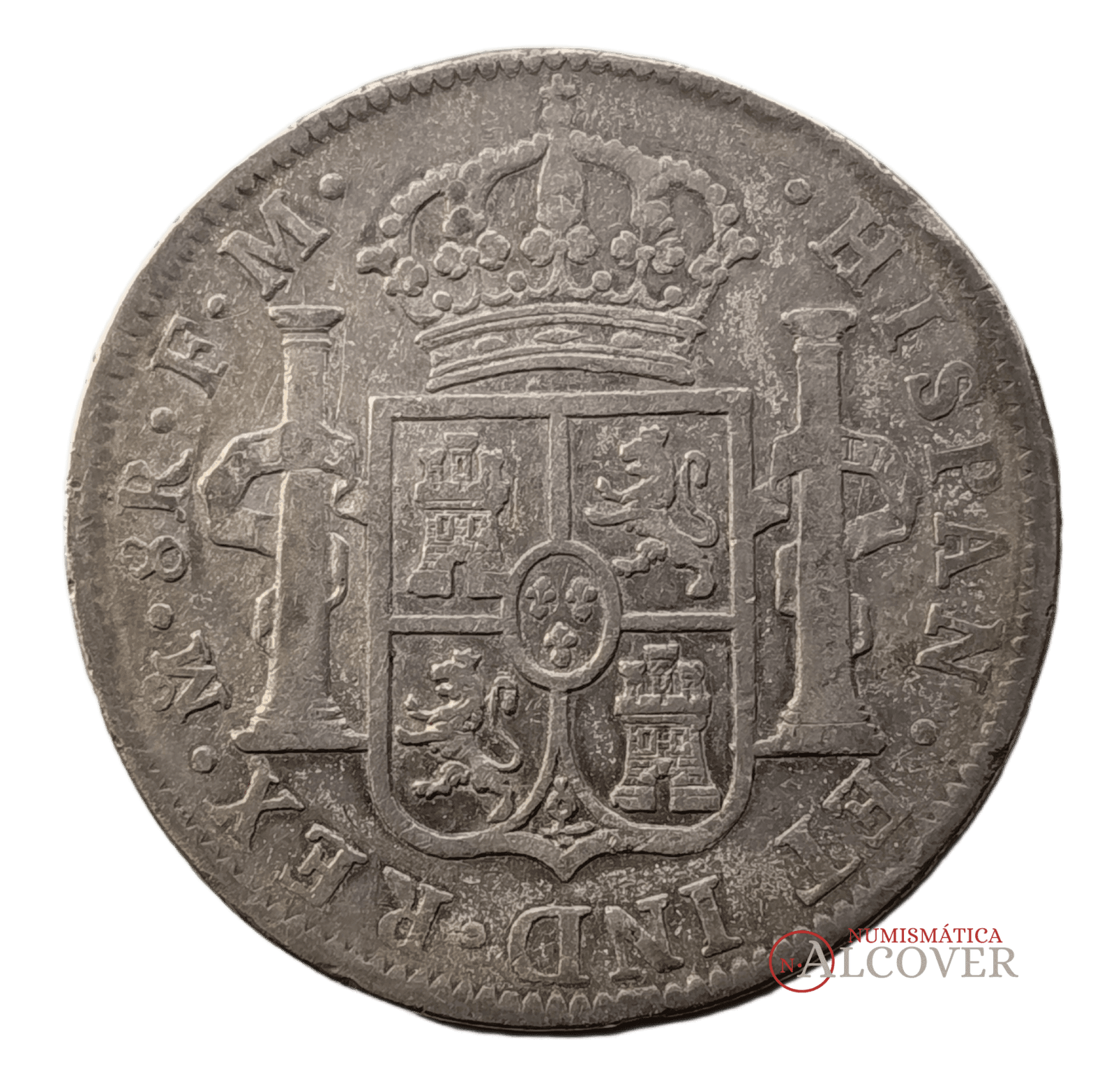 CARLOS IV 8 reales 1798 México F·M BC - Imagen 2