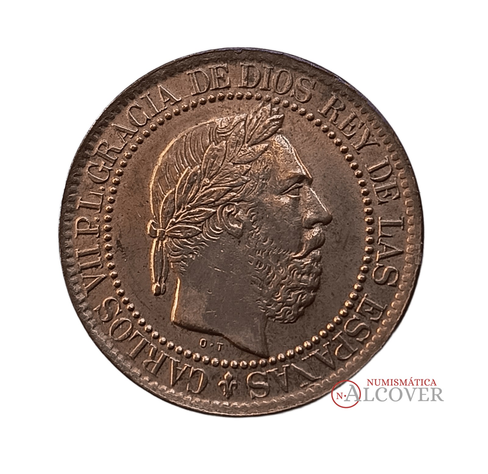 ESPAÑA Carlos VII pretendiente 10 céntimos 1875 Oñate A&C#5 EBC