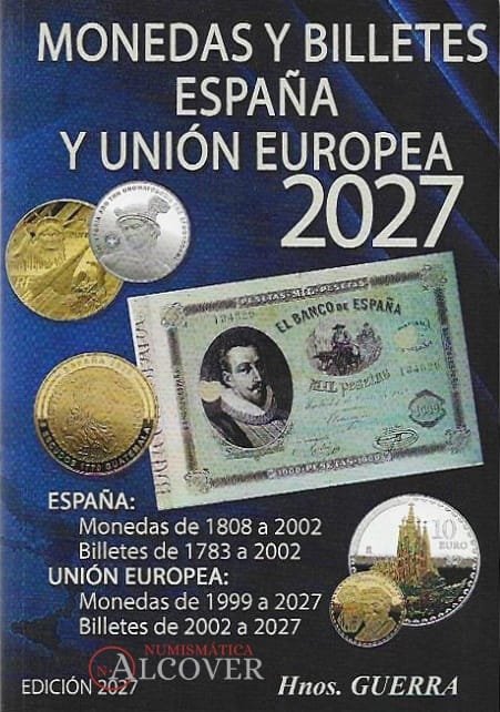 Catálogo precios Monedas y billetes España 2026/2027 desde Fernando VII Nuevo