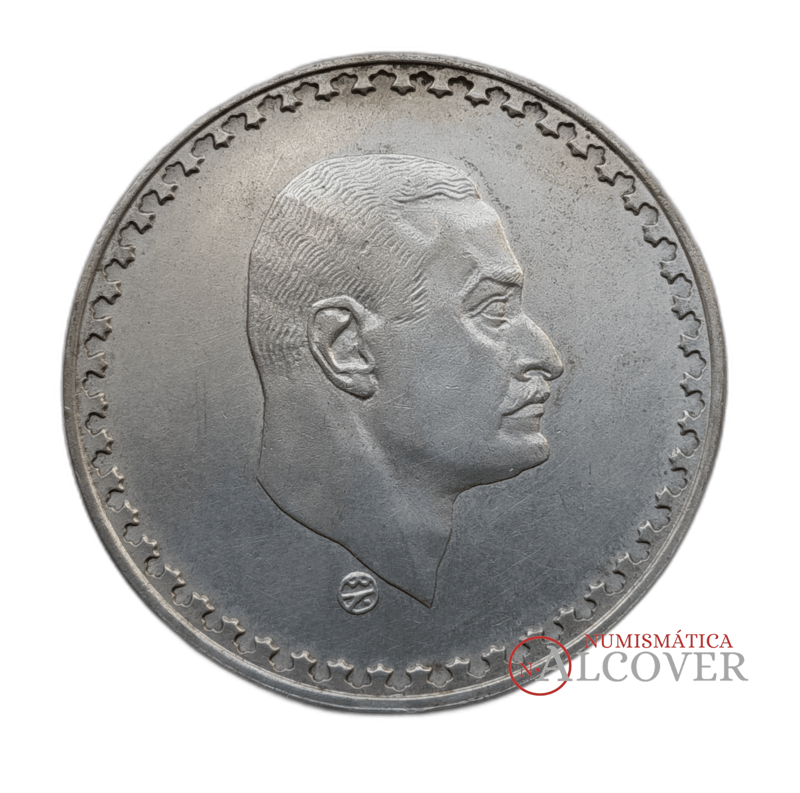 EGIPTO 1 libra 1970 Gamal Abdel Nasser KM# 425 plata EBC