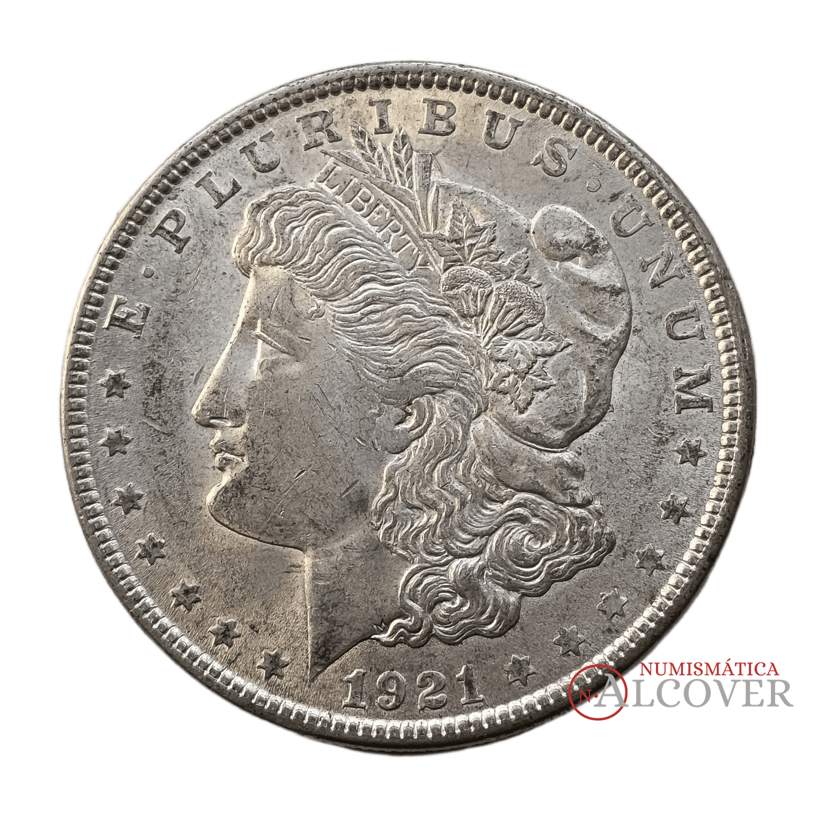ESTADOS UNIDOS 1 Dólar 1921 Morgan Dollar Filadelfia KM#110 plata EBC+