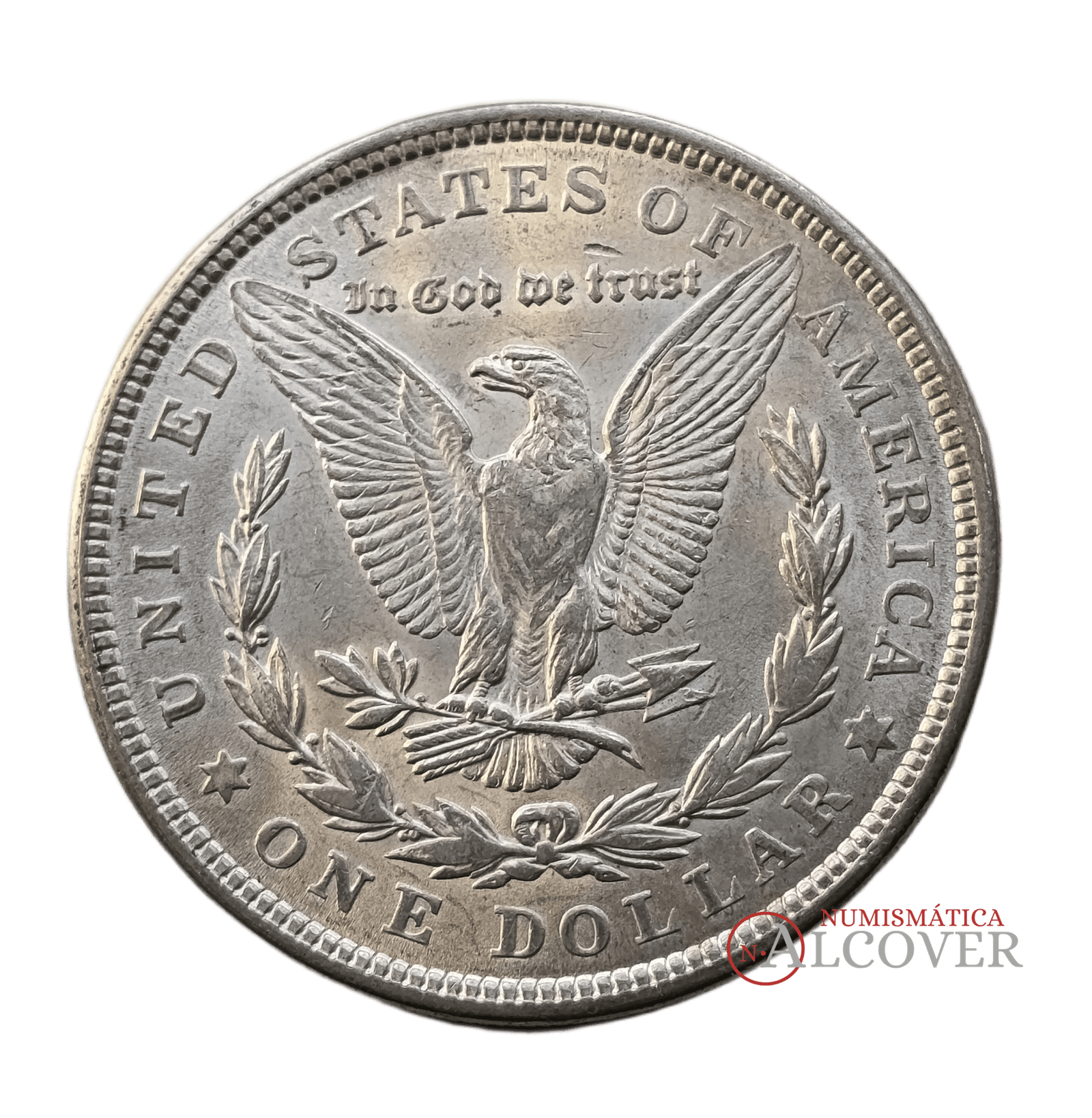 ESTADOS UNIDOS 1 Dólar 1921 Morgan Dollar Filadelfia KM#110 plata EBC+ - Imagen 2