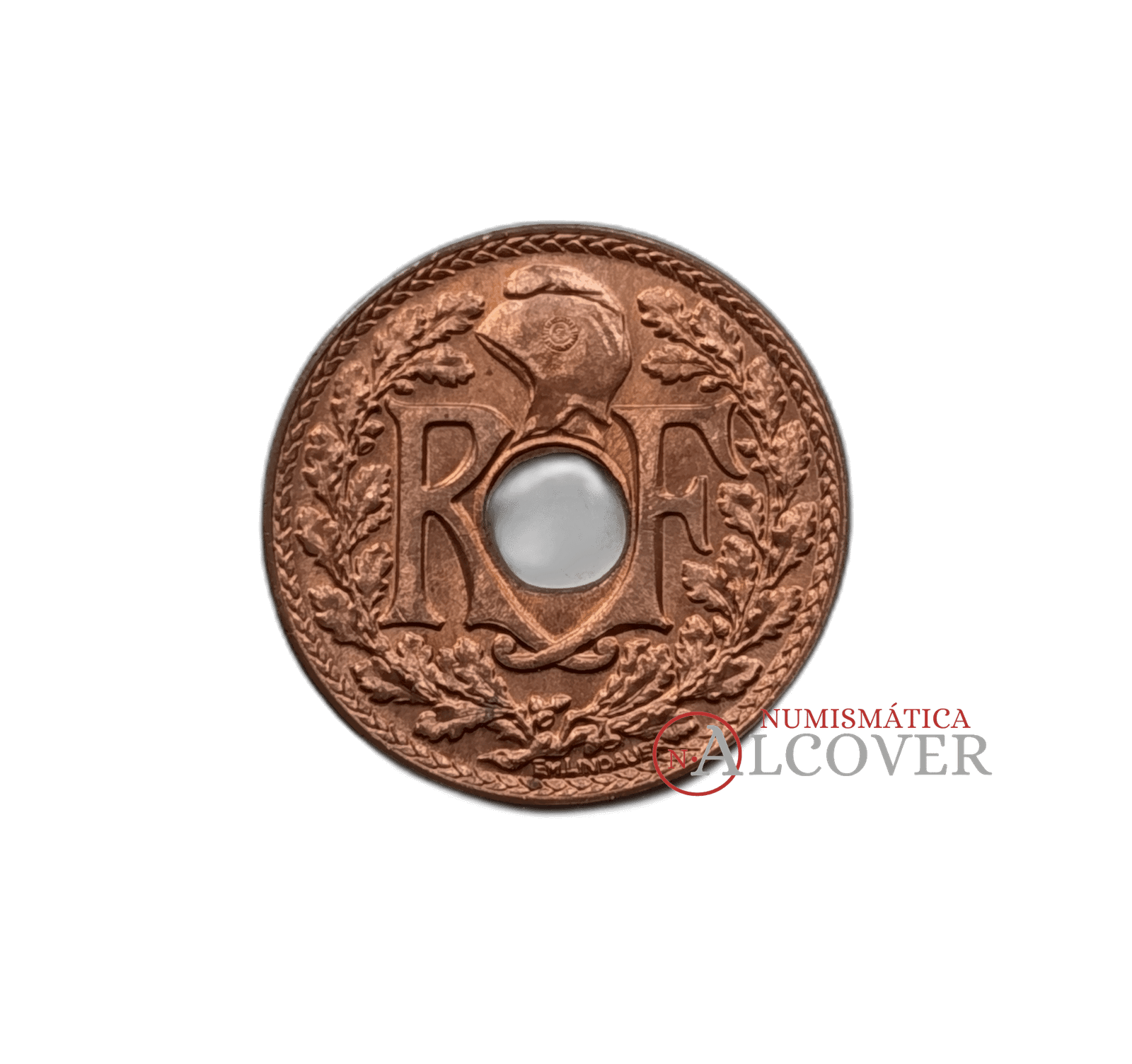 INDOCHINA FRANCESA ½ céntimo 1939 Bronce KM#20 SC - Imagen 2