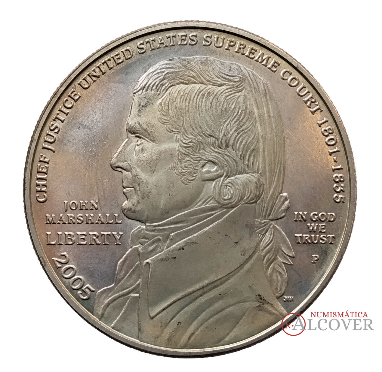 ESTADOS UNIDOS 1 Dólar 2005 John Marshall KM 375 SC-
