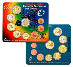 ESPAÑA Cartera Euroset 2009 X Aniversario Unión Económica y Monetaria SC