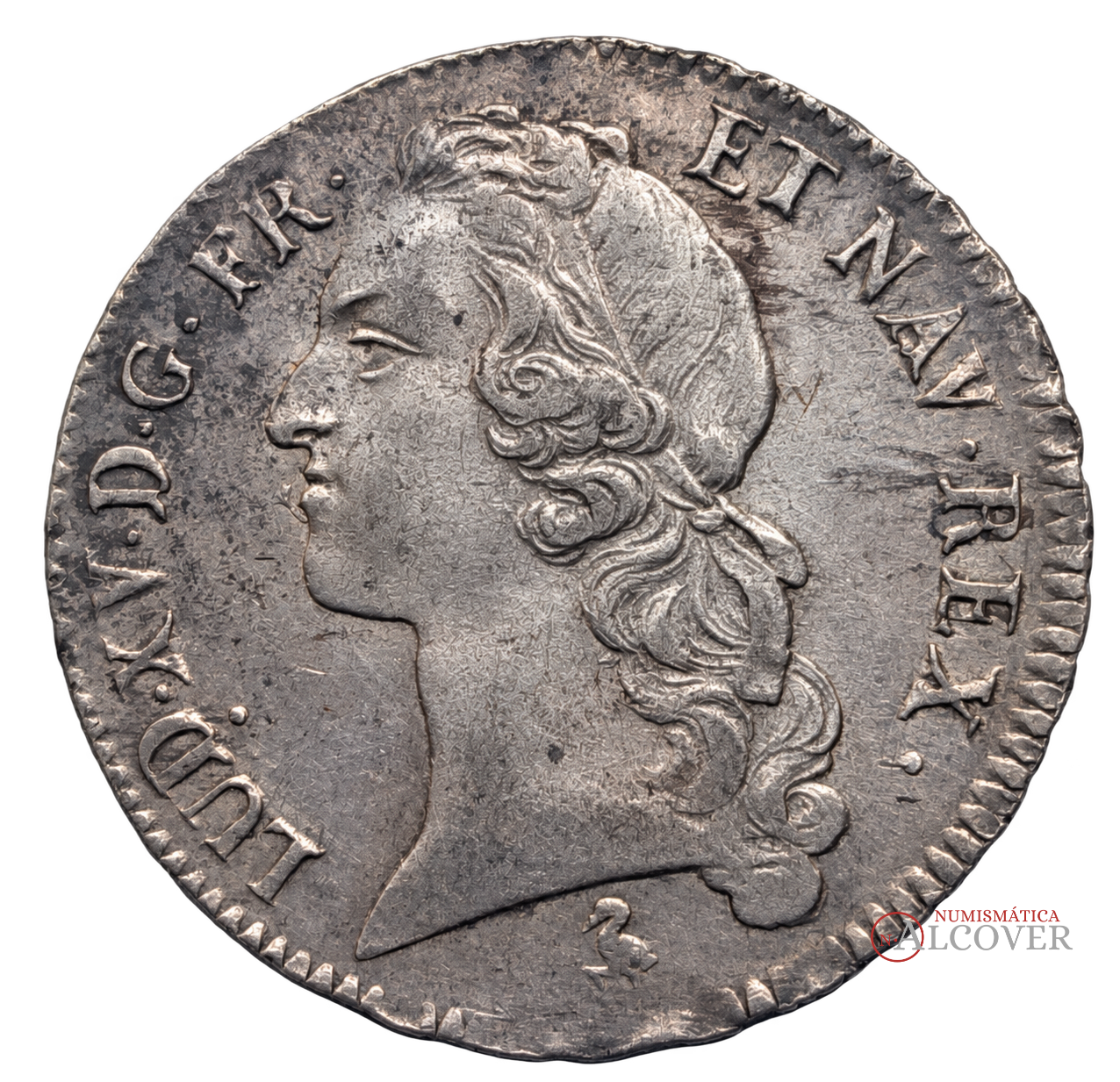 FRANCIA Luis XV 1 Écu 1759 A KM 512.1 MBC−