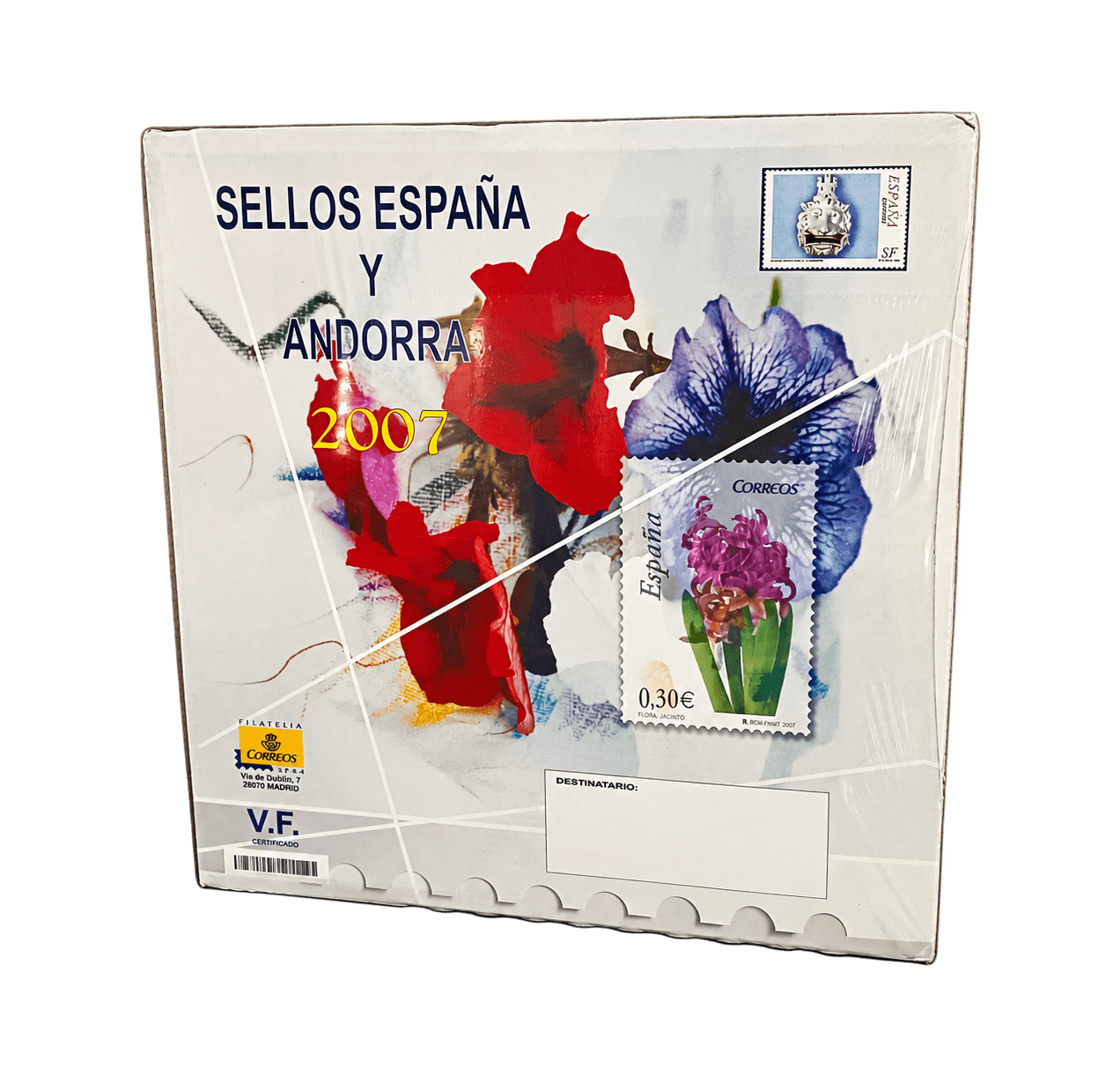 ESPAÑA Y ANDORRA ESPAÑOLA Libro Sellos año 2007 completo sin abrir