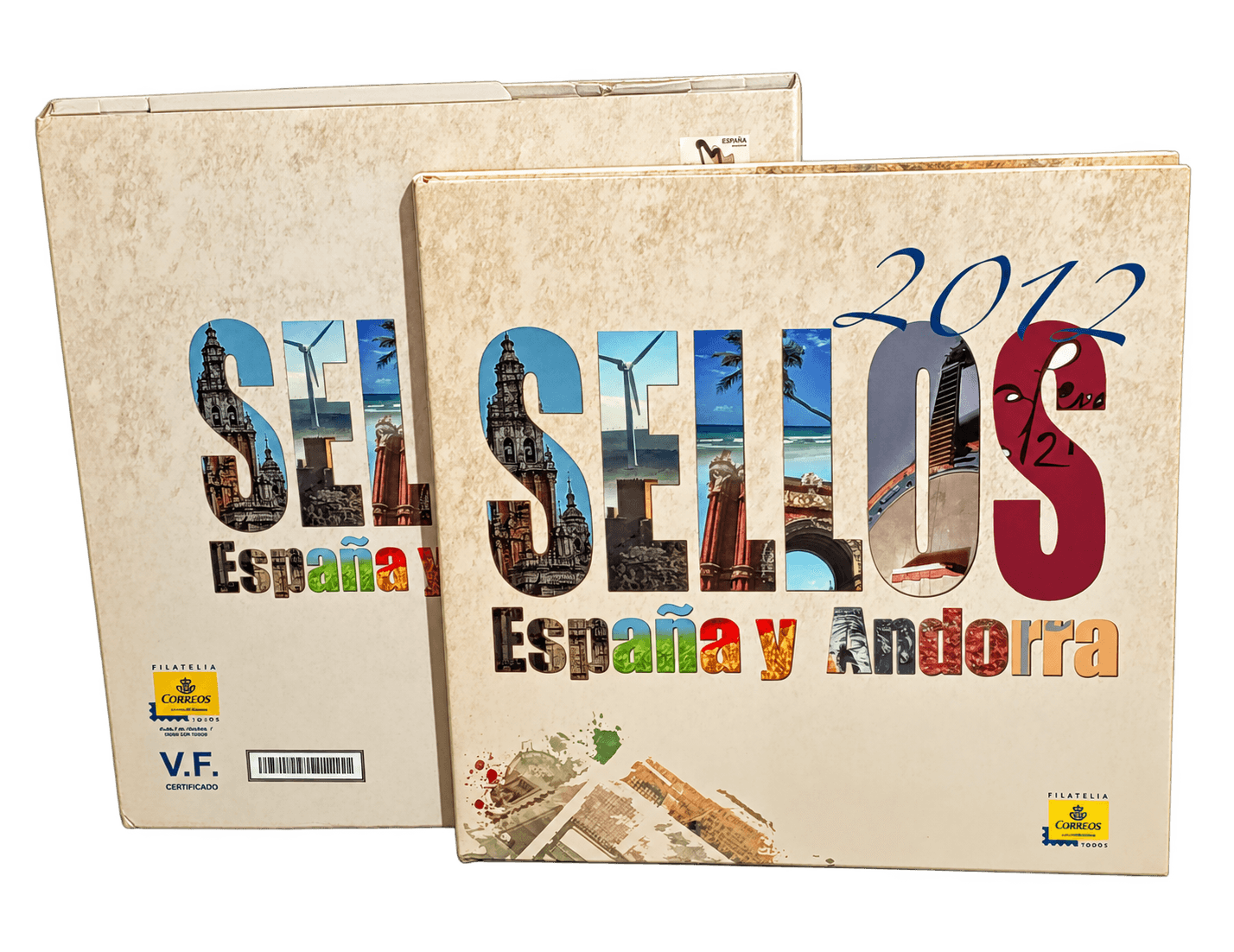 ESPAÑA Y ANDORRA ESPAÑOLA Libro emsiones sellos año 2012 completo