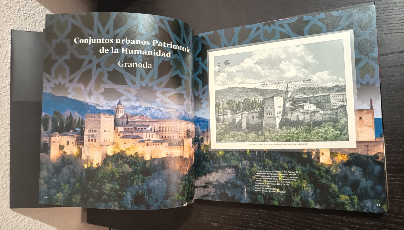 ESPAÑA Y ANDORRA ESPAÑOLA Libro Emisiones de sellos año 2017 completo - Imagen 2
