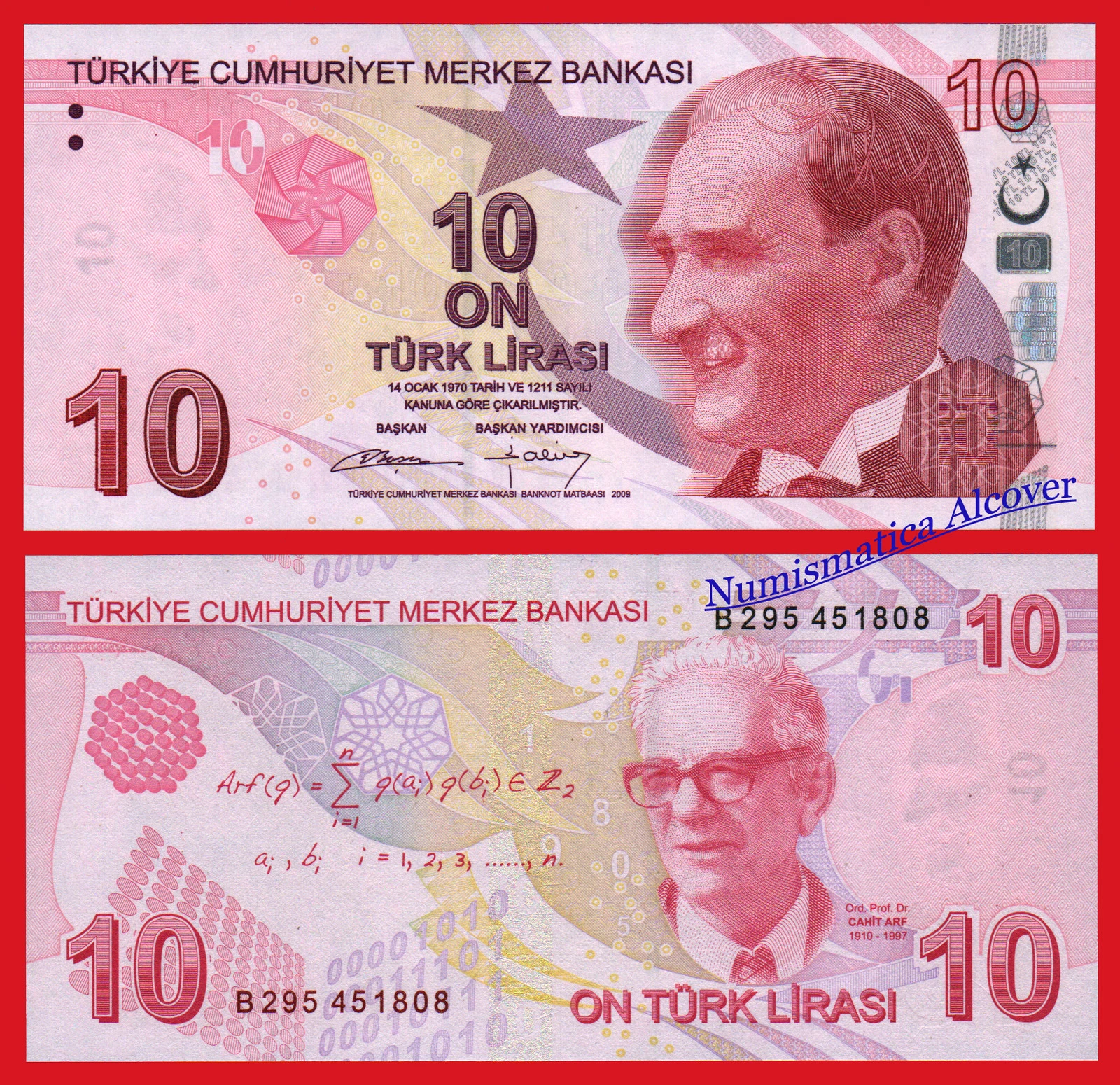 TURQUIA 10 Liras 2009 (2012) Pick 223b SC