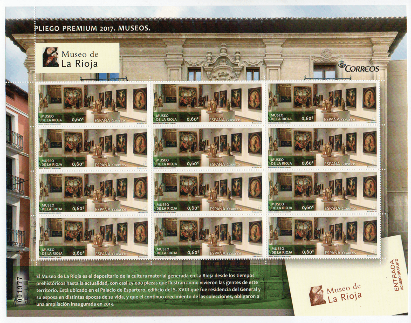 ESPAÑA Ed. 5132/34 ** Museos 2017 serie completa de tres pliegos premium - Imagen 3